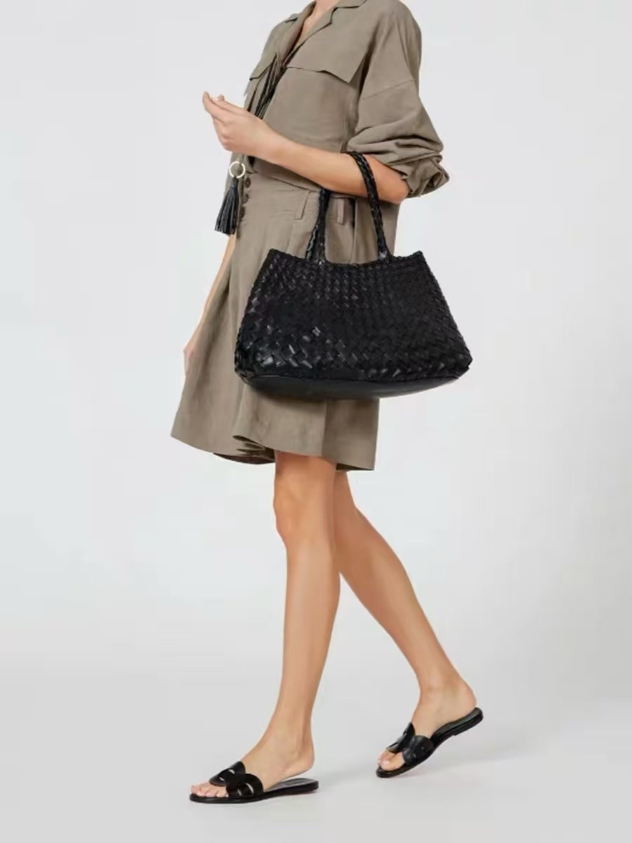 Dragon Diffusion Santa Croce Big Bag In Dark Brown